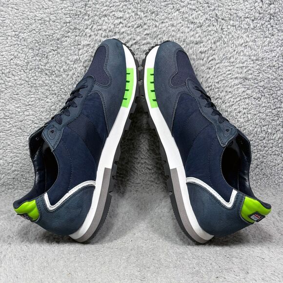 NZA Aukland 1923 Mens Size 10 Low Top Sneakers Shoes Blue Green Suede Comfort